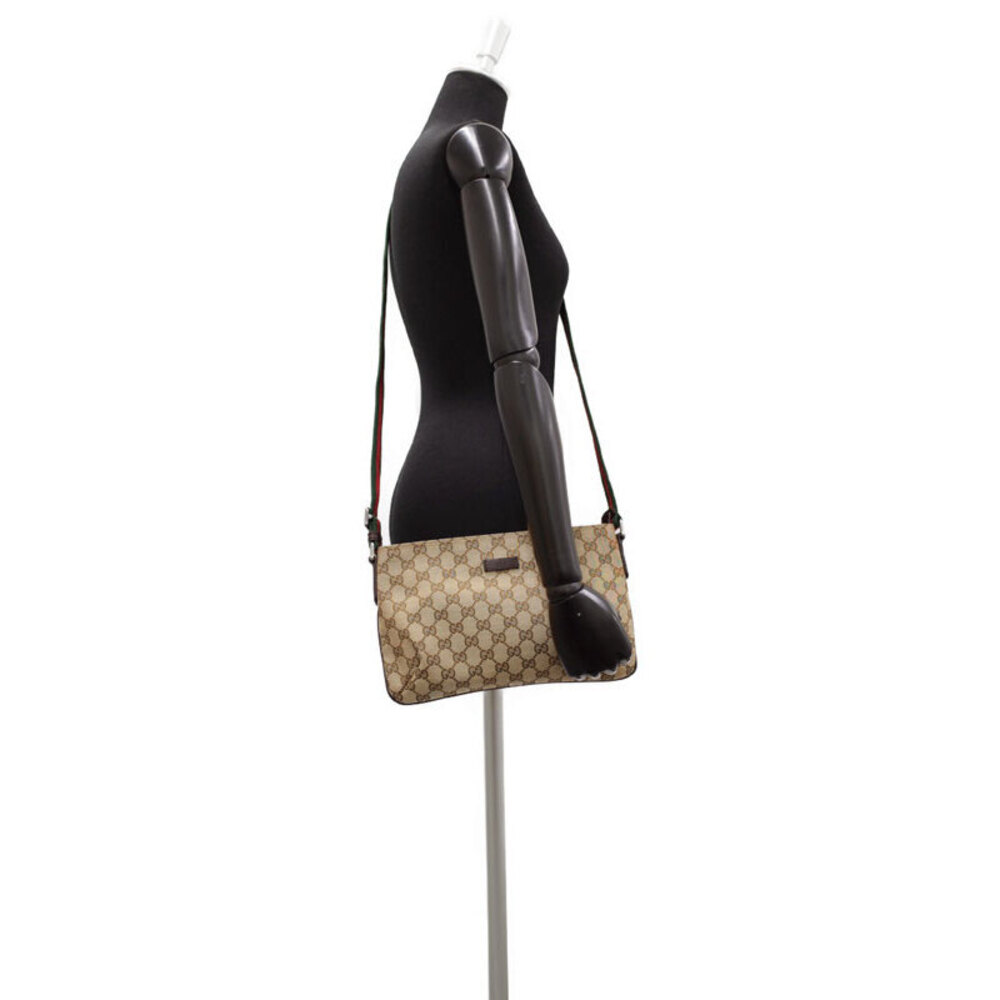Gucci messenger canvas Brown bag Web Strap GG - Picture 9 of 9